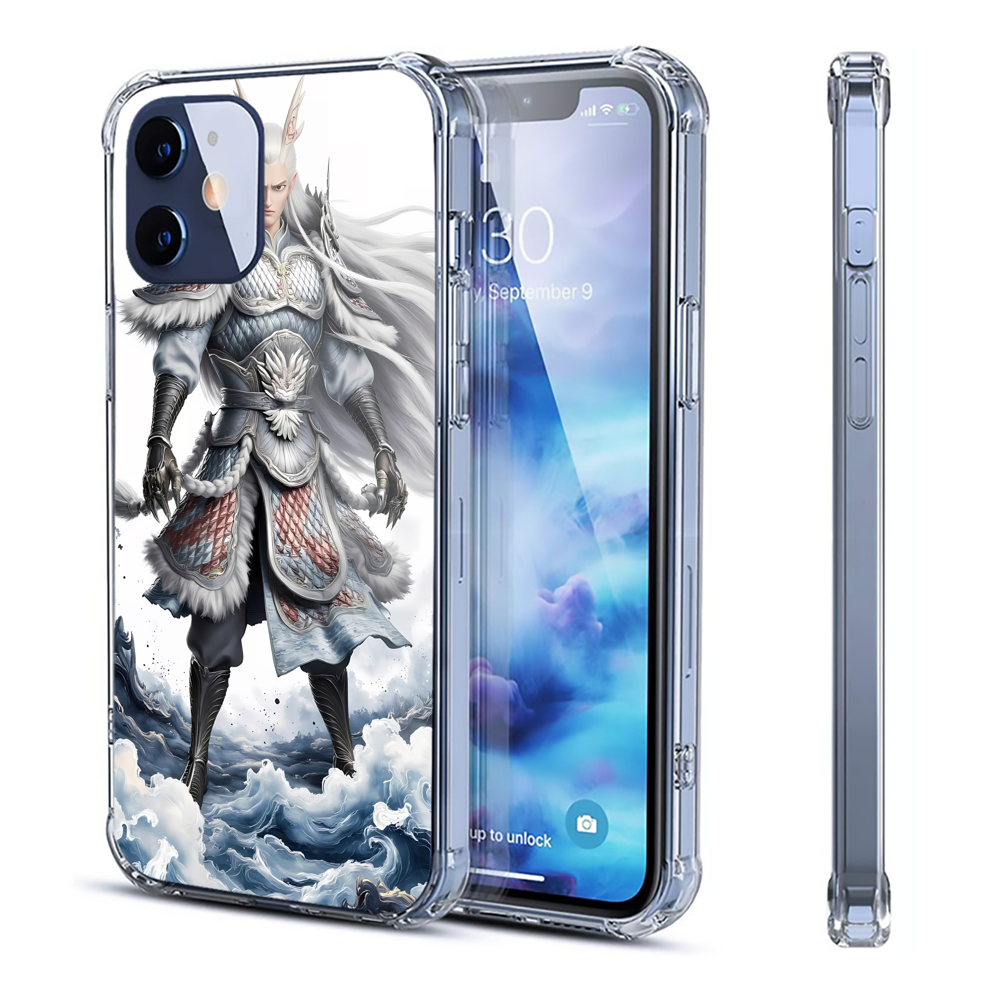 （画像用） Ne Zha 2 ナタ 魔童の大暴れ 【iPhone 12シリーズ対応】透明スマホケース（クリアソフトケース）
